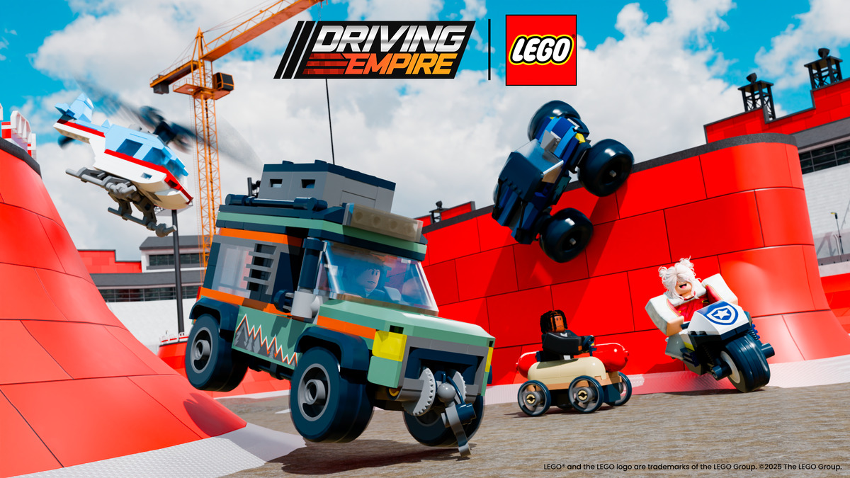 Voldex Partners with the LEGO Group to Bring 12 Iconic Vehicles and a Brand-New Game Mode to Driving Empire on Roblox